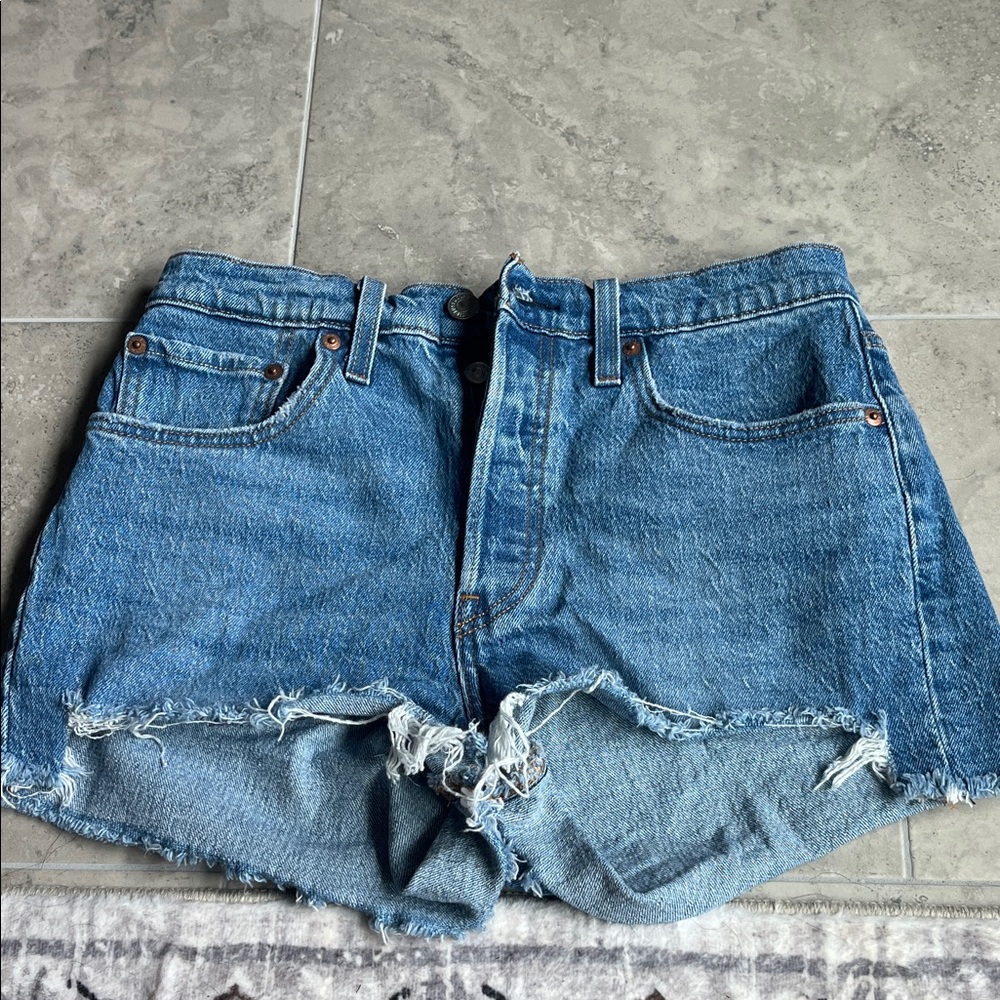 Levi's 501 Blue Denim Shorts